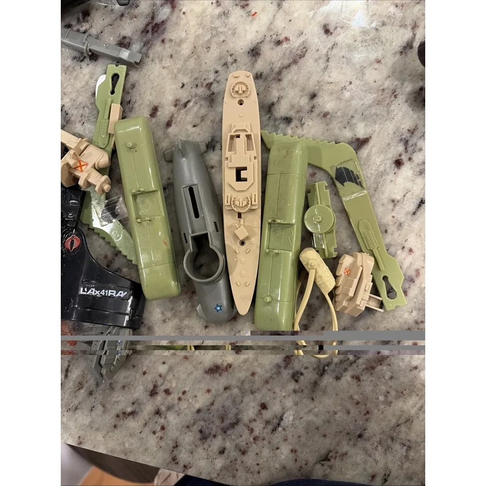 Vintage 1980s Hasbro GI Joe Vehicle Lot Salvage Vehicles Mixed Parts